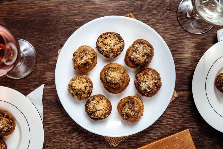 Bread Crumb Parmesan Stuffed Mushrooms Recipe